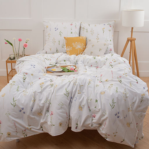 КПБ Традиция 2 спальный с европростыней, поплин, 100% хлопок, пл.110 гр./кв.м Ботанический сад Пододеяльник 177*217, простыня 217*240, наволочка 70*70 (2 шт.)  фото 5