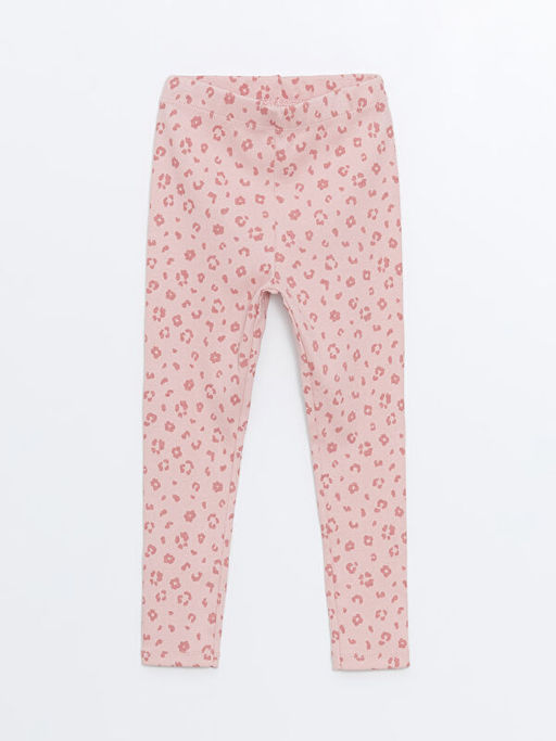 Beli Lastikli Bask?l? K?z ?ocuk Tayt