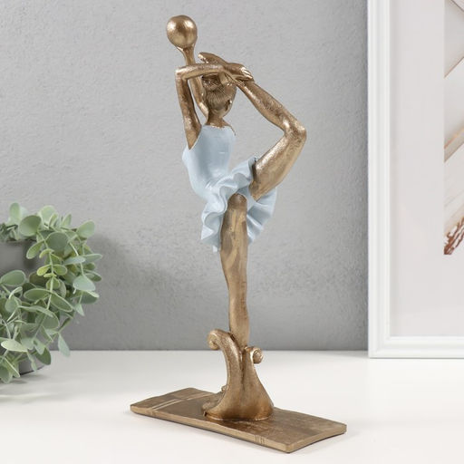 Фигура полистоун «Гимнастка с мячом», 17×9×31 см
