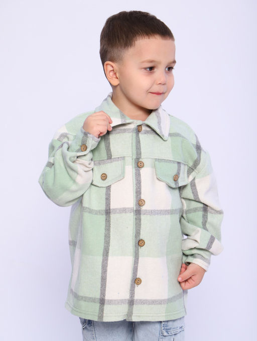 РБ012 Рубашка "Бавария" 3 (фисташковый; белый)