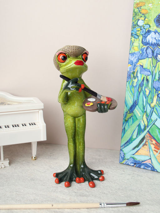 Фигурка Лягушка художник 16 см / YX29003 /уп 24/ - Галеонтрейд фото 6