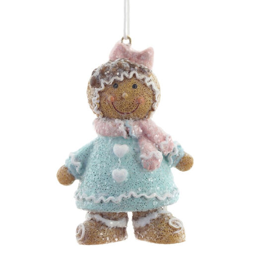 Фигурка декоративная подвесная "Пряничный человечек", L4,5 W3,5 H8 см, 2в.