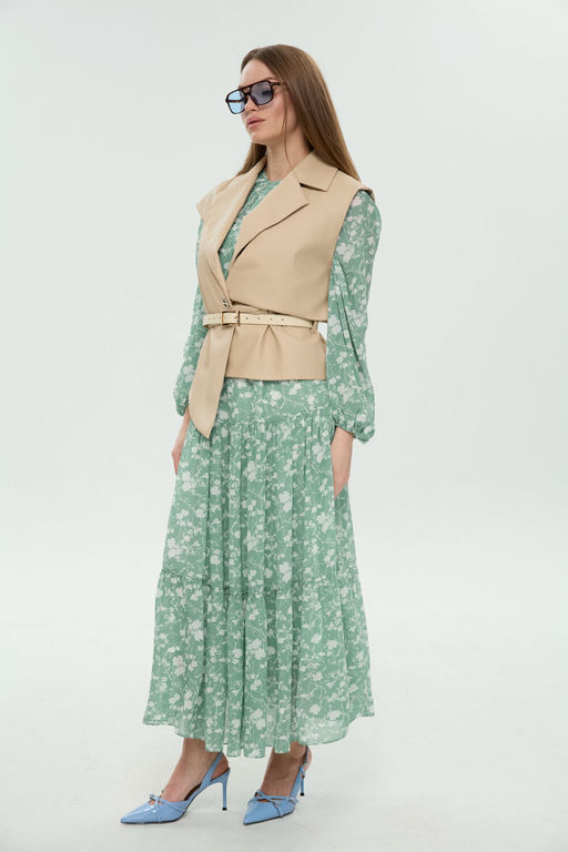 Костюм NIKVA н1043-1 мята и крем-брюле