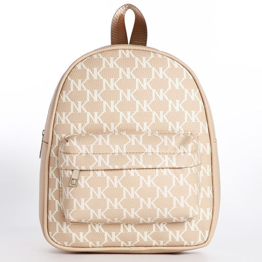 Рюкзак из искусственной кожи с карманом NK 27х23х10 см, бежевый цвет - Nazamok фото 5