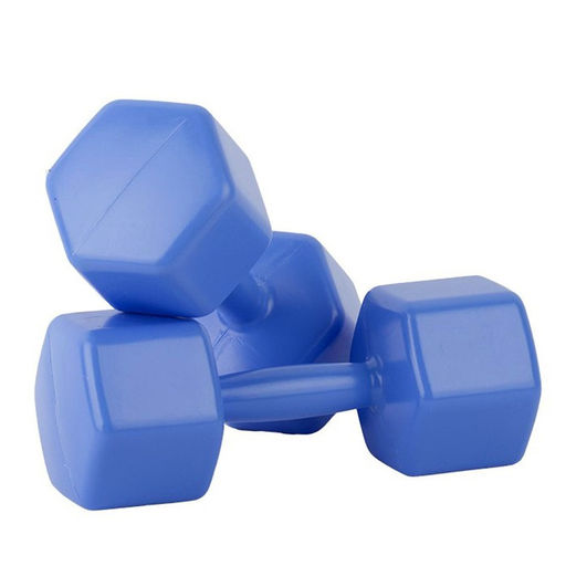 Цена за 2 шт. Гантели пластмассовые 0.5 кг, 2 штуки, пустые