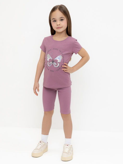 Crockid _ КР 400556/темная орхидея к553 шорты (велосипедки) для дев  фото 2