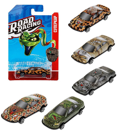 Технопарк. "Road Racing. Суперкар" змея в горшке 7,5 см, в ассорт, блист. арт.RR-7-209-PRE-R