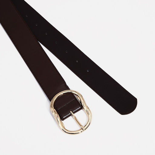 Ремень женский, ширина 4 см, пряжка металл, цвет коричневый - Simaland фото 2