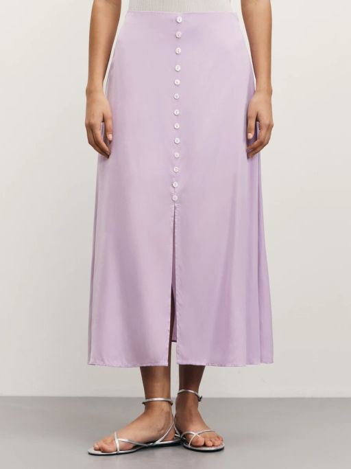Юбка миди на декоративных пуговицах / Zarina  фото 3