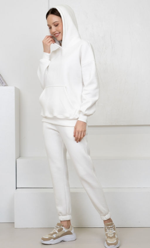 Костюм футер 3-х нитка начес,молочный - Binita фото 10