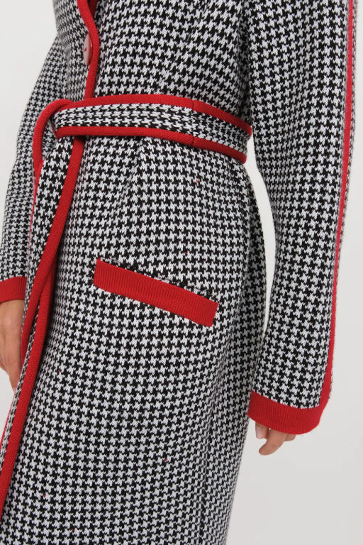 БЕЛАРУСЬ Кардиган Д 2867/черно-красный