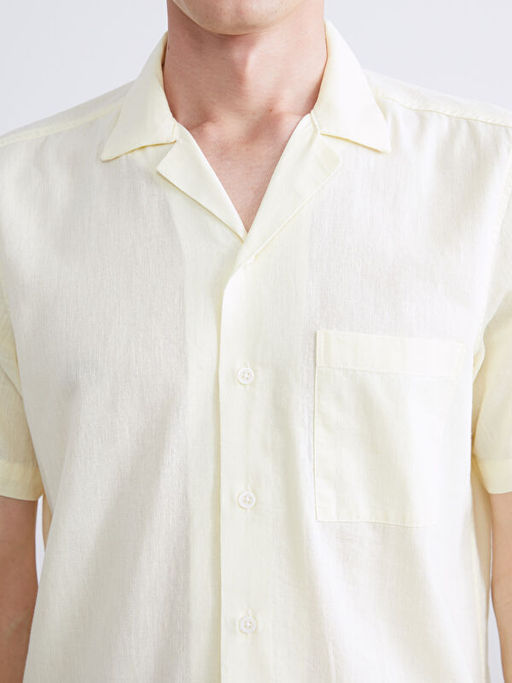 Regular Fit K?sa Kollu Poplin Erkek G?mlek