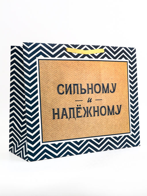 Пакет подарочный горизонтальный Действуй, 49?40?19 см