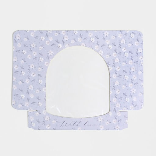 Цена за 5 шт. Кондитерская упаковка, коробка с PVC окном, With love, 20 х 20 х 5 см