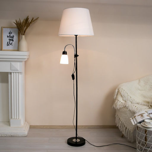 Торшер 19030/2BK E27 40Вт черный 41х41х180 см