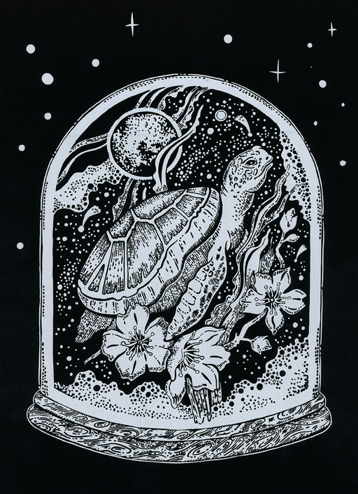 Hobbius GHPB-07 Набор для творчества Гравюра-блокнот 14 x 20 см Безбрежный океан  фото 8