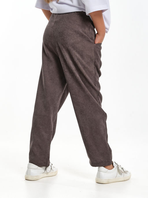 Вельветовые брюки UD 7972 коричневый - Mini maxi фото 2