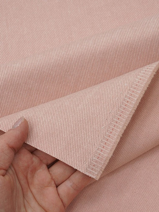 Джинс с ворсом цв.Св.лососево-бежевый, ш.1.5м, хлопок-100%, 330гр/м.кв - Купава фото 2