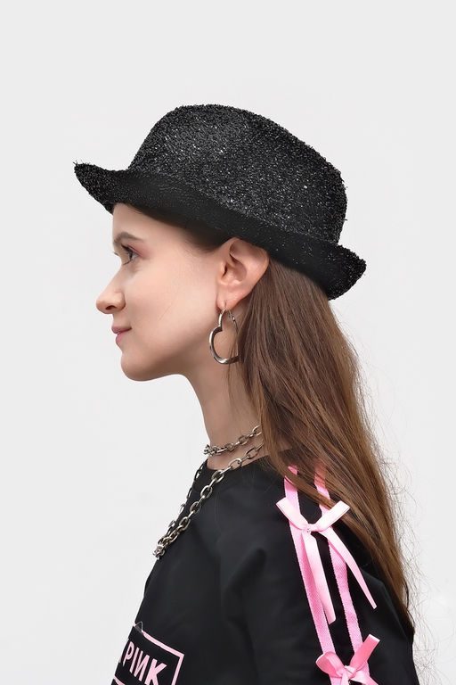 Карнавальная шляпа "Диско" чёрная р-р 56-58