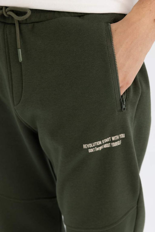 Спортивные штаны стандартного кроя с карманами на молнии - Defacto фото 5