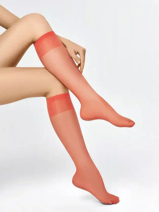 gamb. ELASTIC 20 COLORS гольфы (2 пары) - corallo - Minimi фото 3