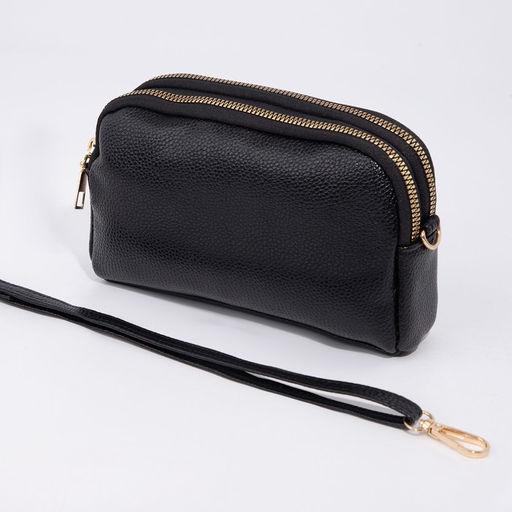 Сумка кросс-боди на молнии, цвет чёрный - Simaland фото 3