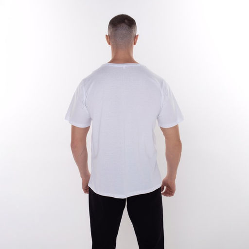 Футболка мужская «Дракон», белая, принт красный, размер 58