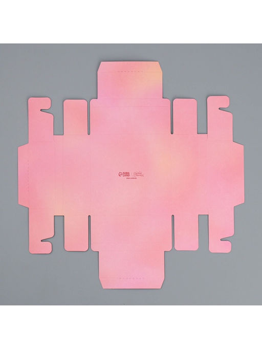 Цена за 5 шт. Коробка для конфет, кондитерская упаковка, 4 ячейки, От всего сердца, 10.5?10.5?3.5 см