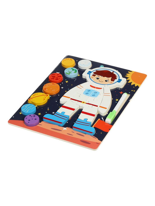 Деревянный Пазл-вкладыш «Космос»