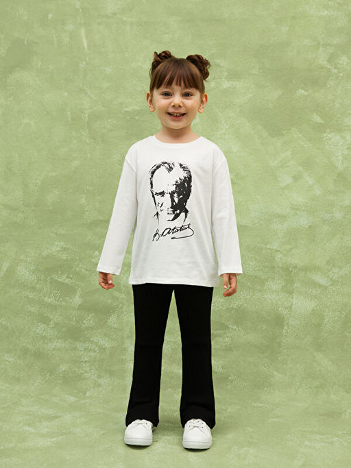 Beli Lastikli Basic ispanyol Pa?a K?z ?ocuk Tayt