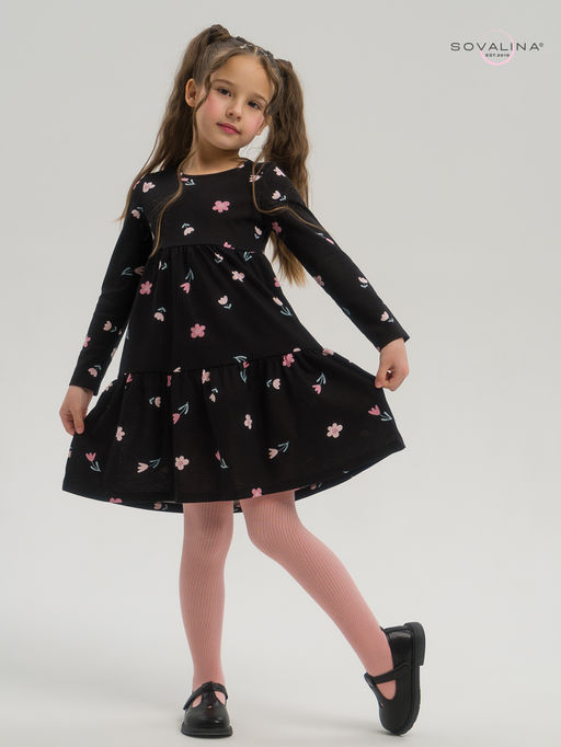 Платье Тиана тюльпаны на черном - Sovalina фото 18