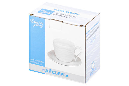 Чайн. пара 2 пр. 260 мл 14*14*8 см Айсберг волны - Elan gallery фото 11