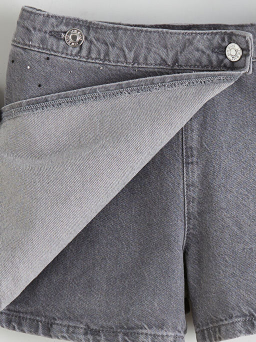 Ta?l? K?z ?ocuk Jean ?ort Etek