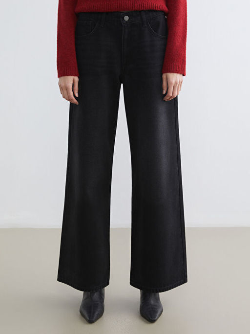 Wideleg Kad?n Jean Pantolon