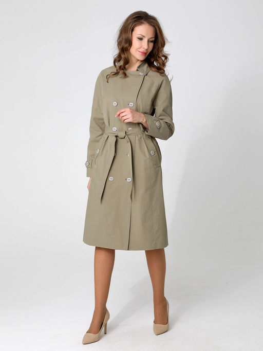 24134 Плащ оливковый - Dizzyway фото 2