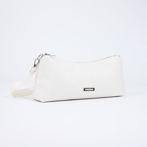 Сумка женская кросс-боди на молнии, 31×7×13 см, белая