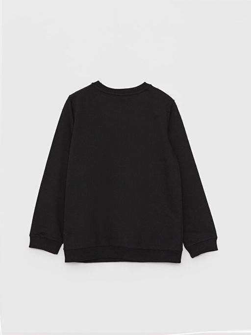 Bisiklet Yaka Bask?l? Uzun Kollu K?z ?ocuk Sweatshirt - Waikiki фото 2