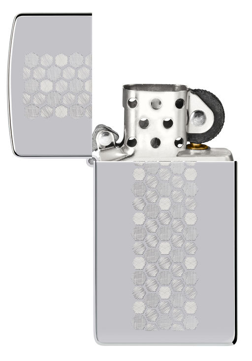 Зажигалка ZIPPO узкая Медовые соты | Slim® Honeycomb 46270