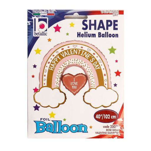 Воздушный шар фольгированный 40" «Радуга БОХО», фигура
