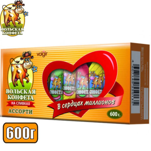 Конфета на сливках "Cream fudge" ассорти 600гр /Вольский кондитер/