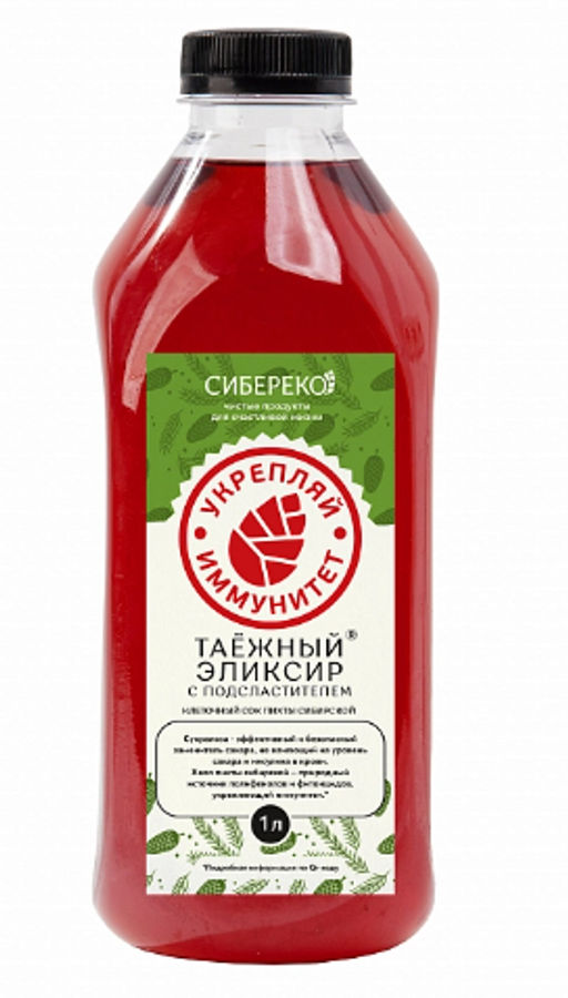 Таёжный эликсир с сукралозой 1 л - Сибереко фото 2