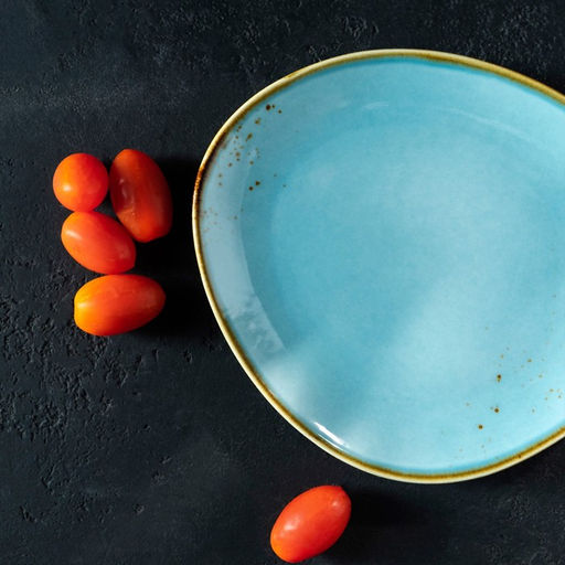 Блюдо для подачи Magistro «Церера», 18.2×16.3 см, фарфор, голубое