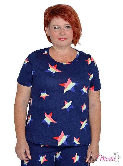 Футболка Модель №1286 размеры 44-84 - Plusmoda фото 2