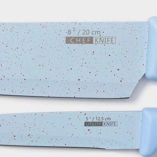 Набор кухонных принадлежностей Клауд, 3 предмета: 2 ножа, овощечистка из керамики, голубой - Simaland фото 4