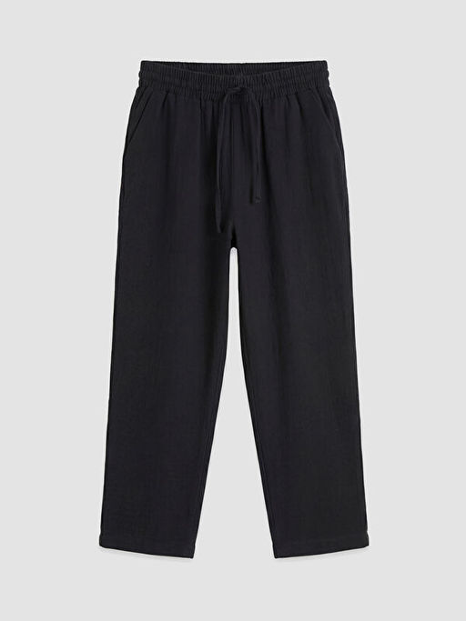 Havu? Kesim Dokulu Kad?n M?slin Pantolon