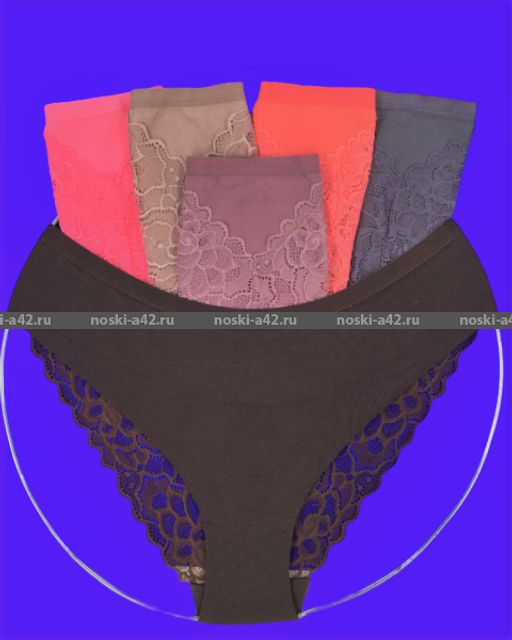 Цена за 5 шт. Трусы женские Турция кружевная попа арт. 84010 (83010) M (42-44) АССОРТИ - For you фото 4