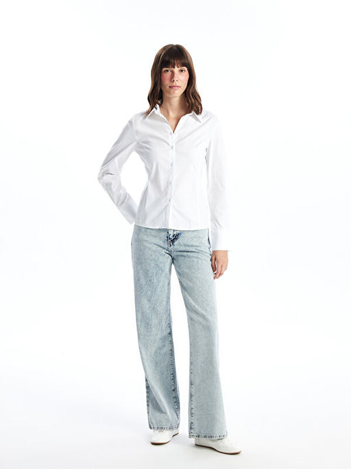 D?z Uzun Kollu Kad?n G?mlek