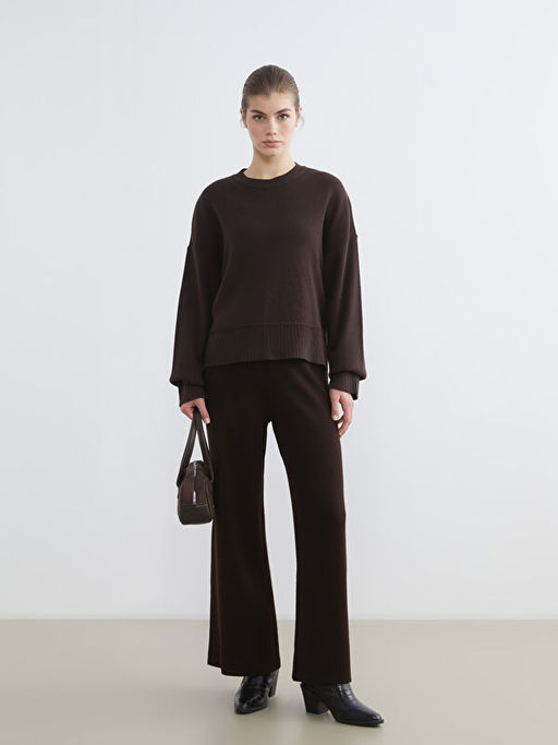 Bisiklet Yaka Kad?n Triko Kazak