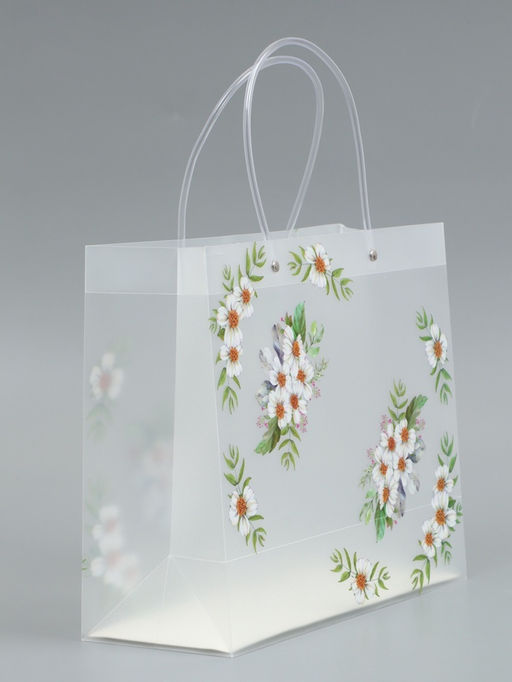 Пакет подарочный прозрачный , "Самой лучшей" 30 х 26 х 12