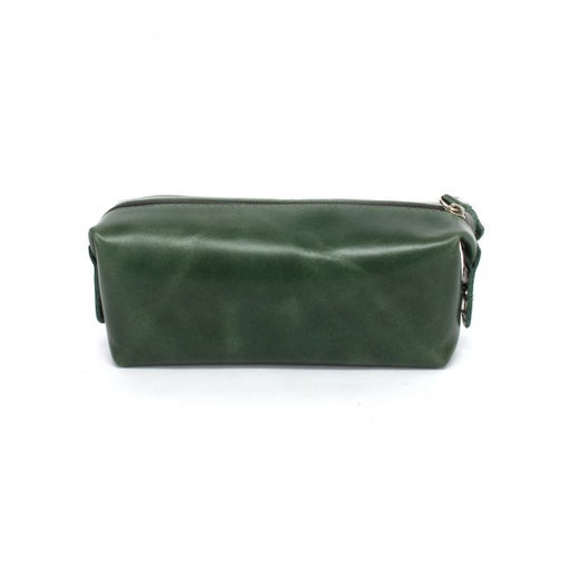 Косметичка Croco-К-721 натуральная кожа (1 отдел), зеленый тем пулл-ап (205) 263535  фото 2